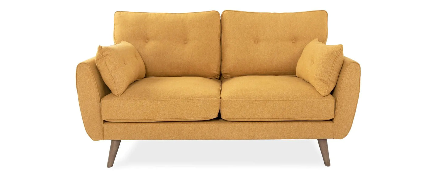 Zinc Yellow Fabric 2-Seater Sofa