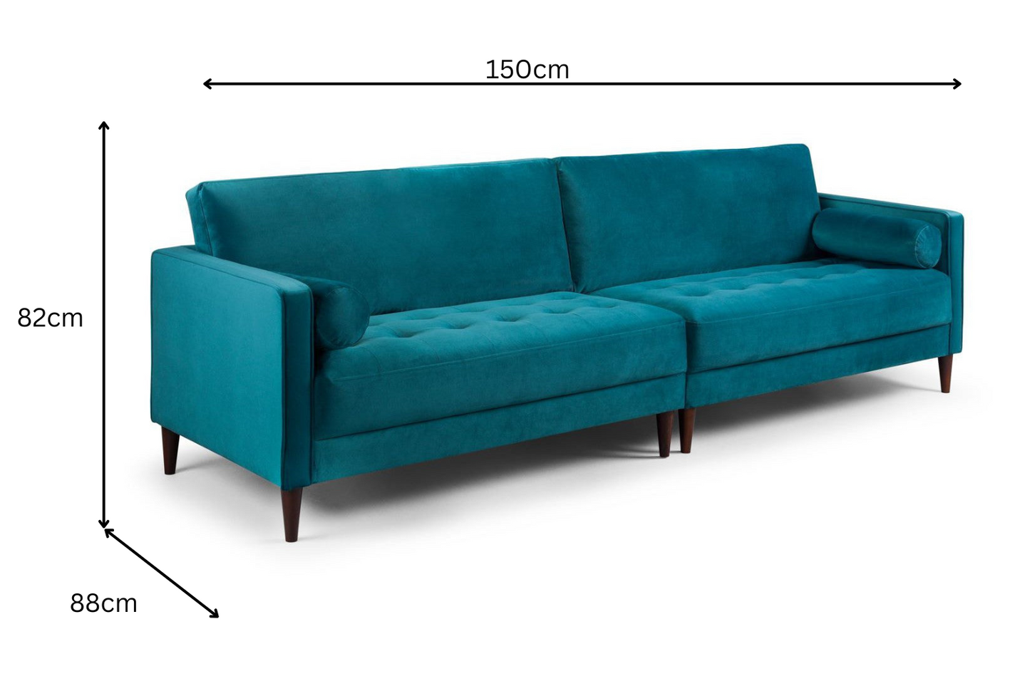 Harper 3 Seater Sofa – Teal