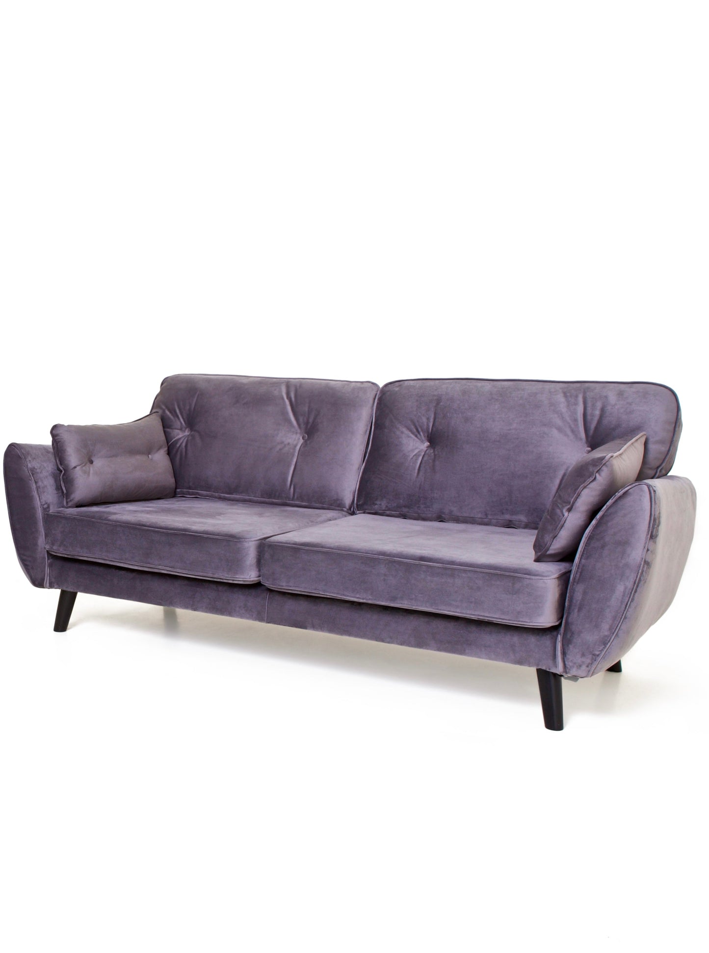 Ethan - 3 Seater in Grey Velvet