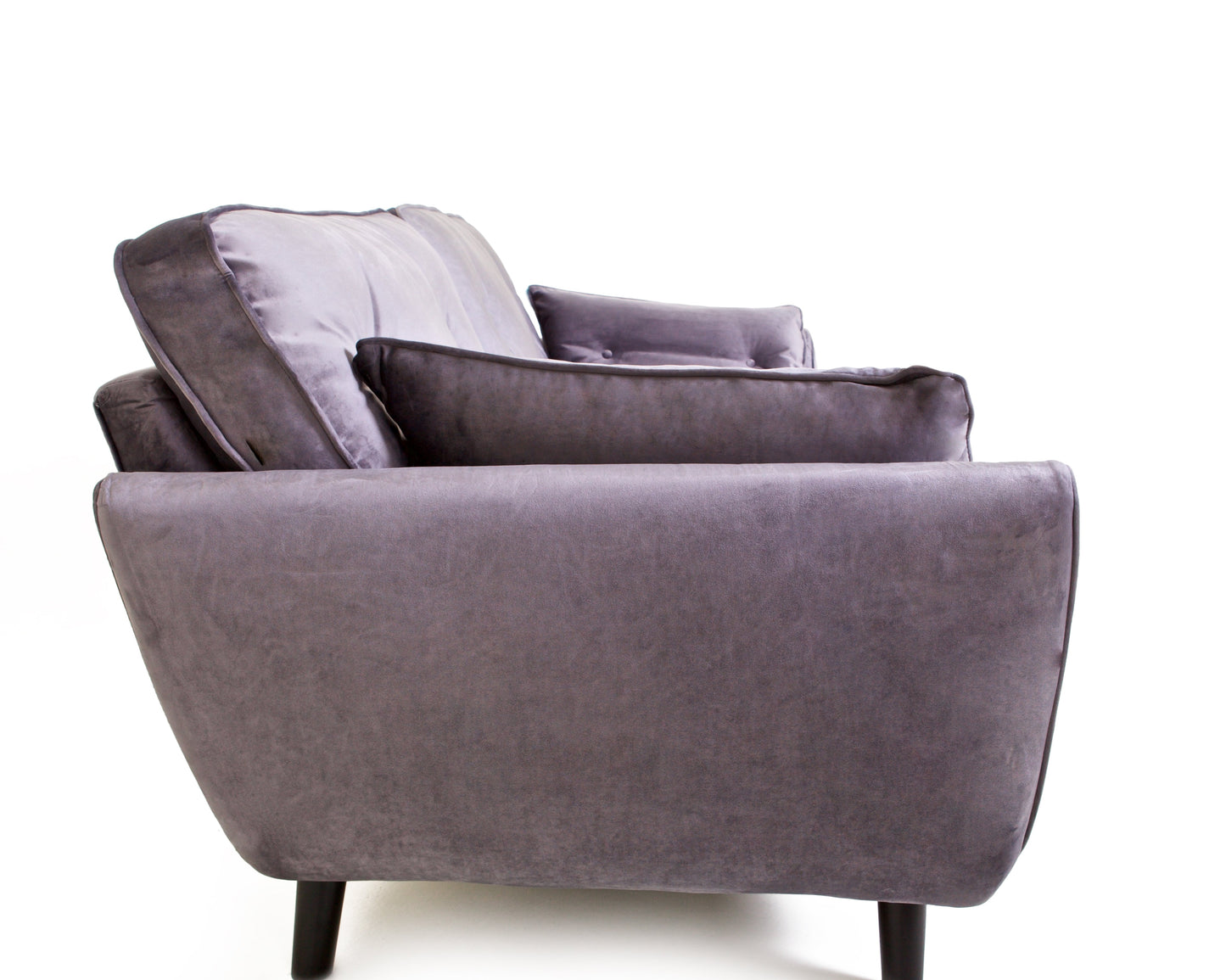 Ethan - 3 Seater in Grey Velvet