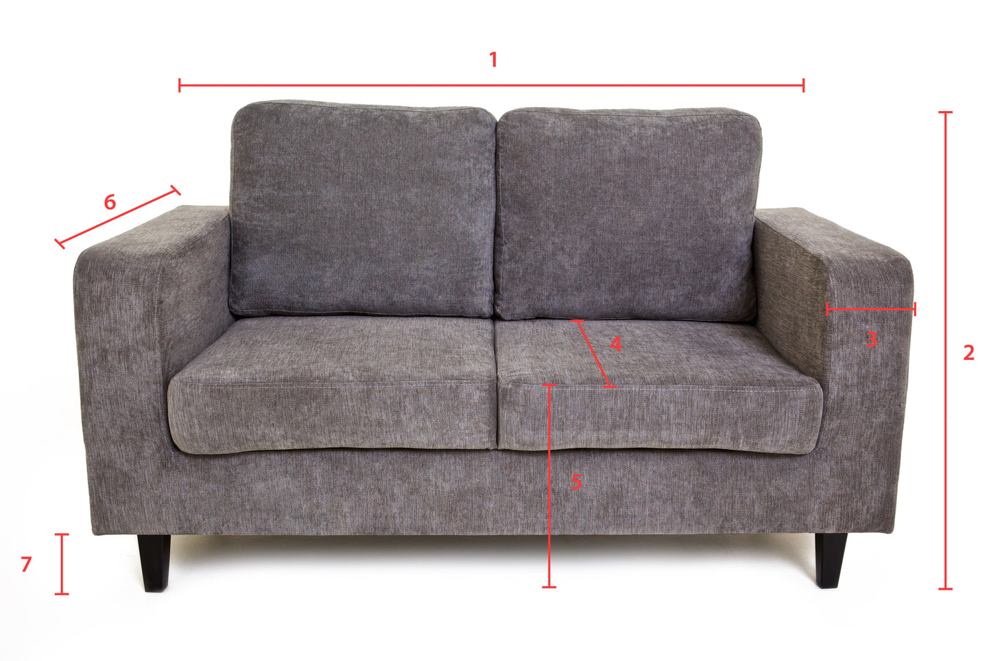 Max - 2 seater - Fernando Grey