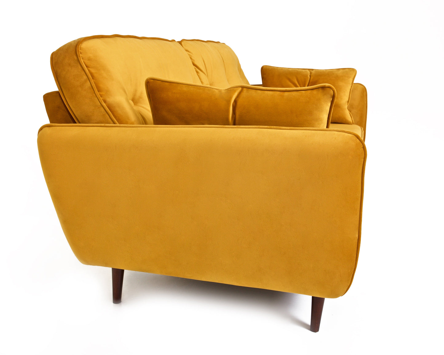 Ethan - 2 Seater in Mustard Velvet