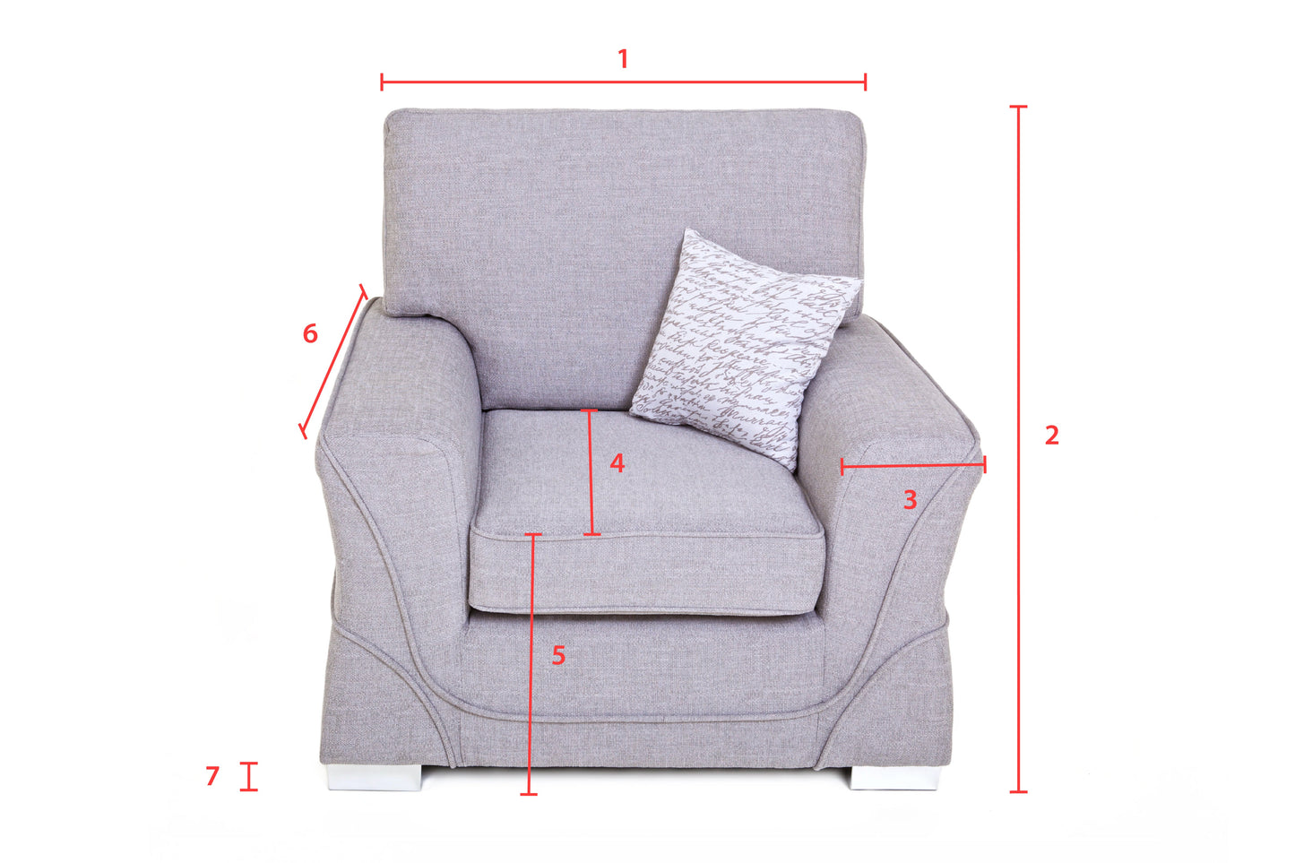 The New Yorker - Armchair - light grey