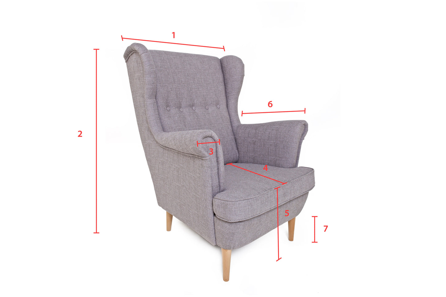 Rebecca Armchair - Lisbon Silver
