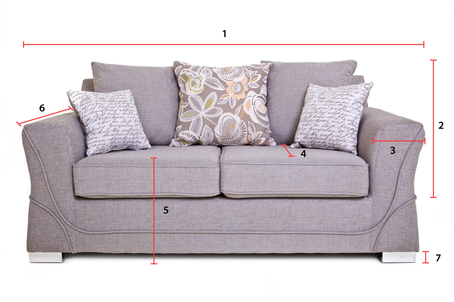 The New Yorker - 2 Seater Scatter - light grey
