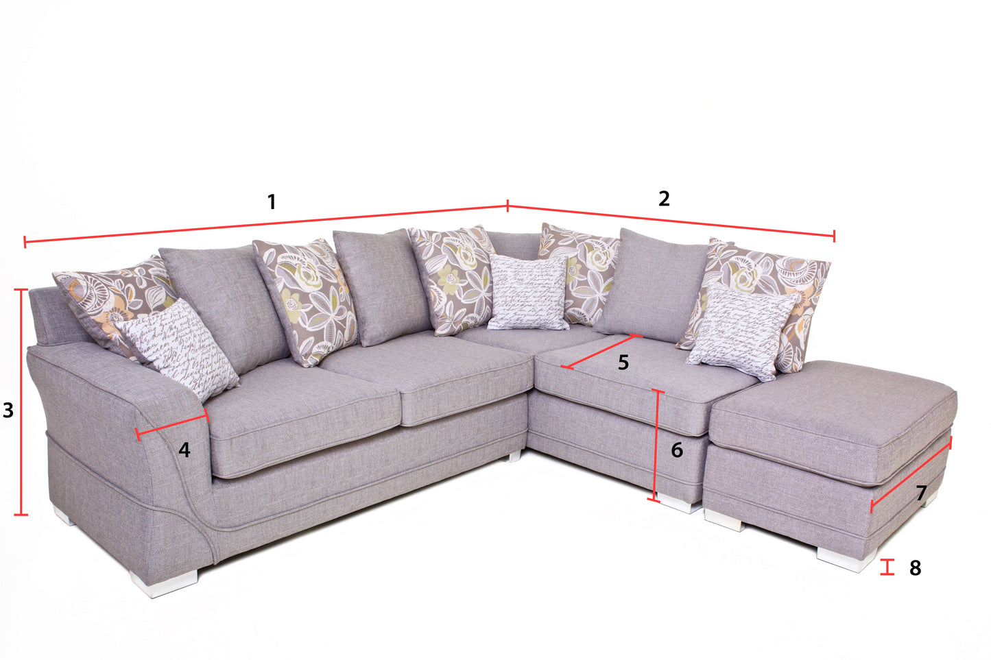 The New Yorker - 2 corner 1 scatter - light grey