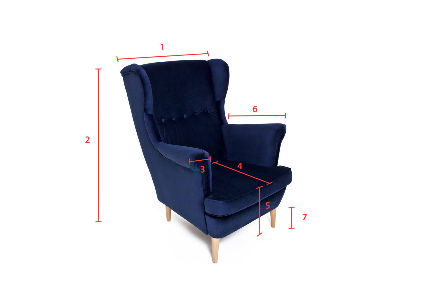 Rebecca Armchair - Blue