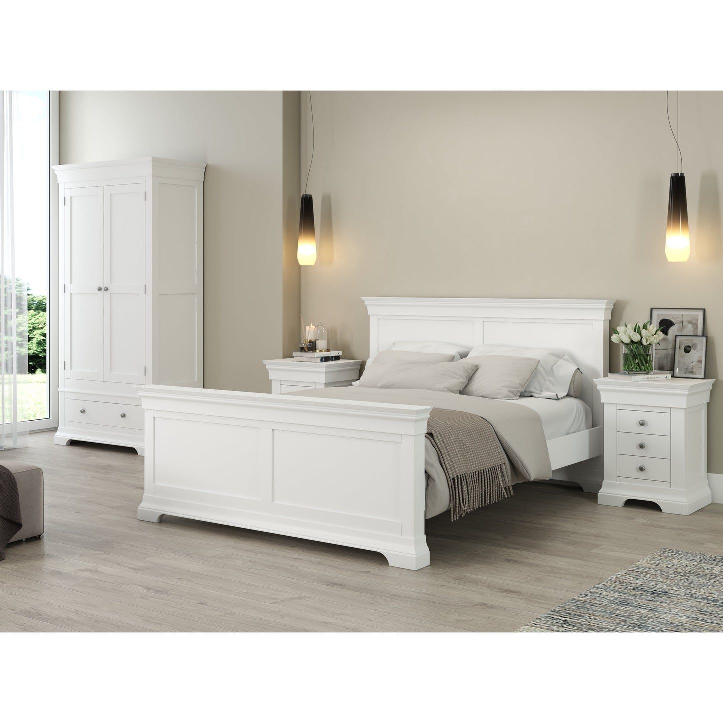 Chantilly White Bed