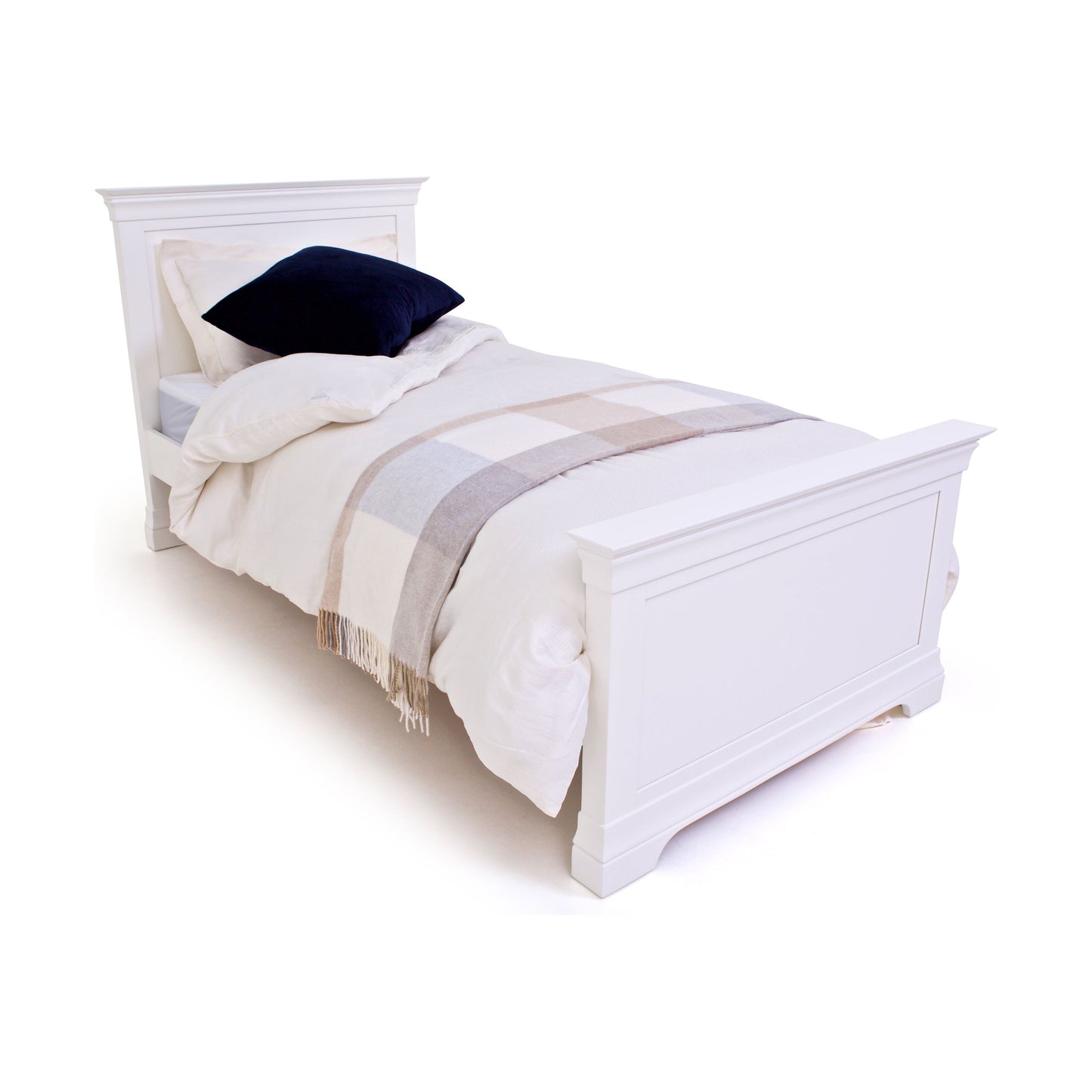 Wooden Beds - Chantilly White