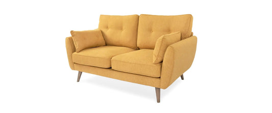 Zinc Yellow Fabric 2-Seater Sofa