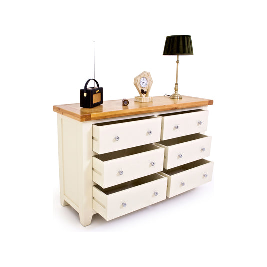 Highland Cream 6 Drawer Chest