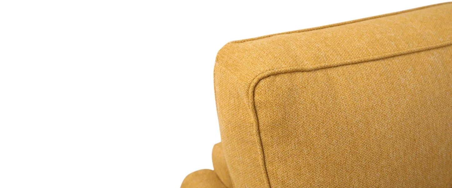 Zinc Yellow Fabric 2-Seater Sofa