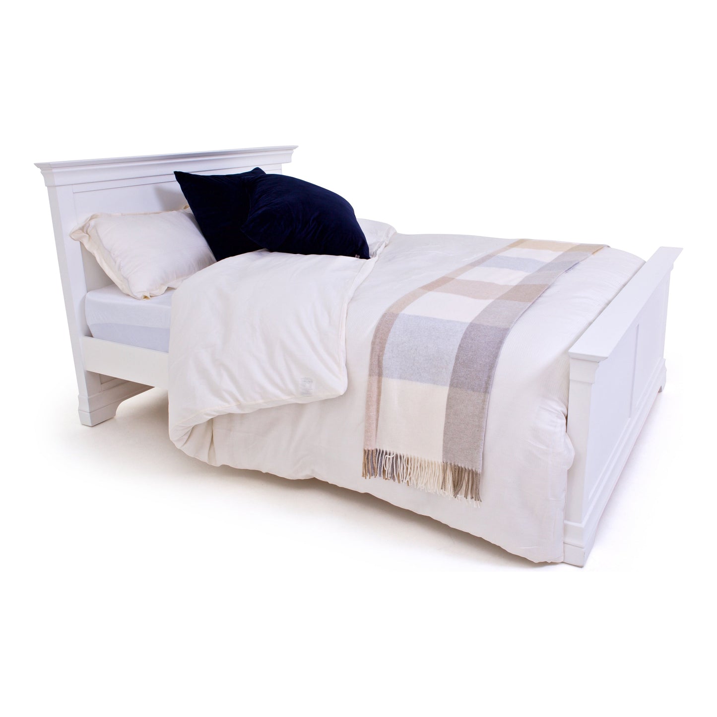 Wooden Beds - Chantilly White