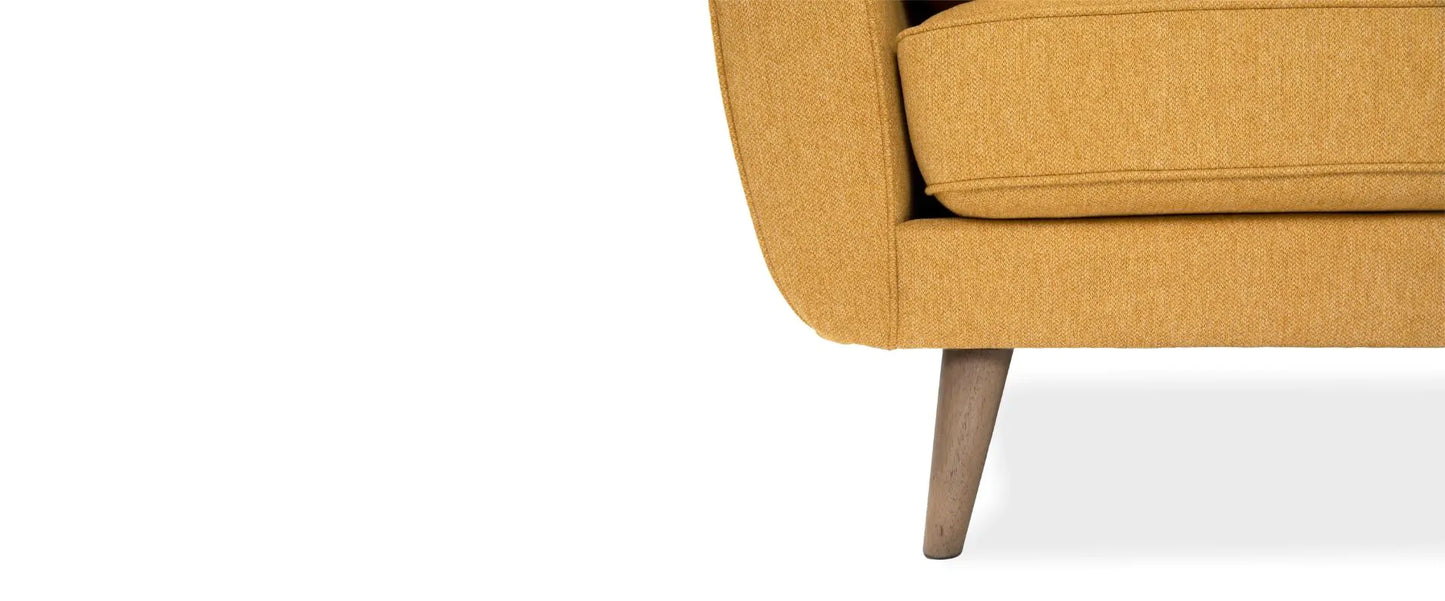 Zinc Yellow Fabric 2-Seater Sofa