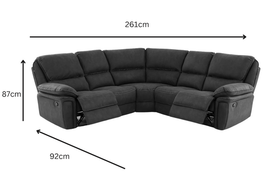 Madison Corner Sofa Dark Grey