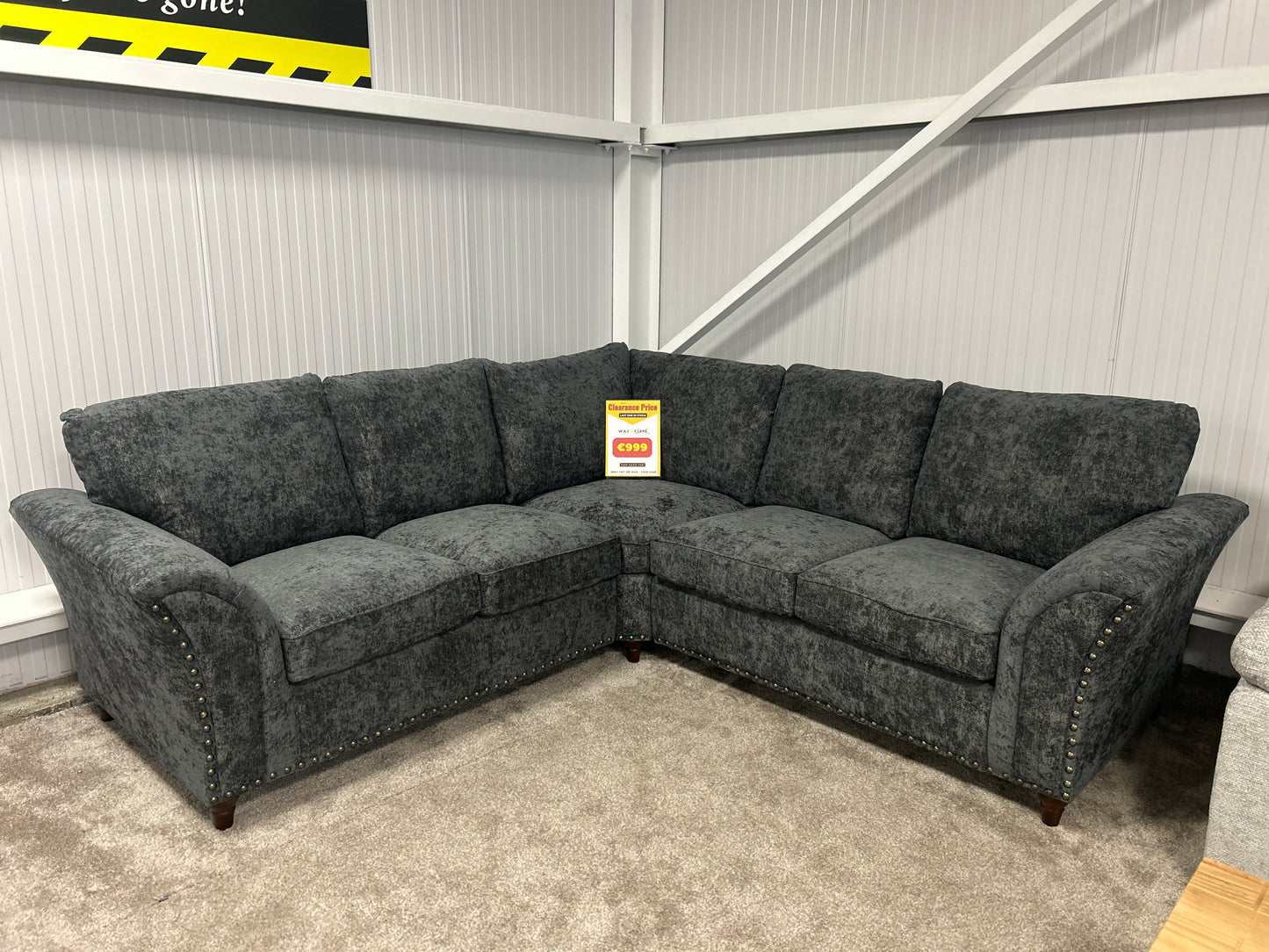 Fairmount 2A2 corner sofa in Alaska Charcoal