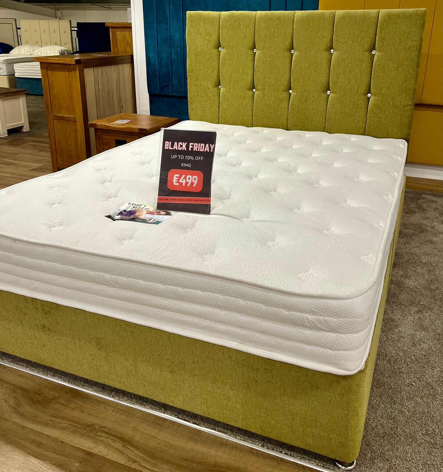 King Size Bed Set (with drawers) + Comfy Sleep Mattress