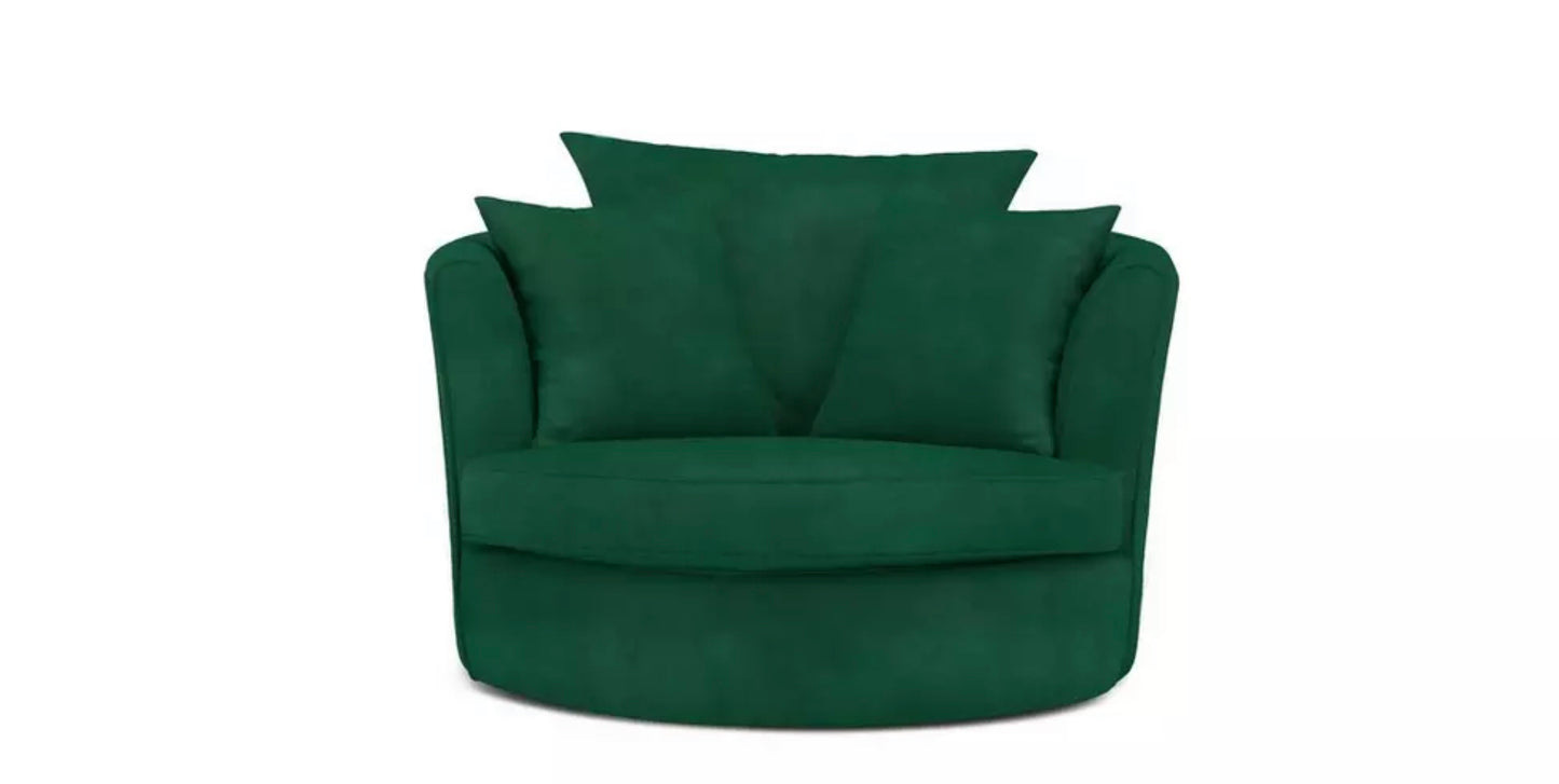 Swivel Armchair – Green