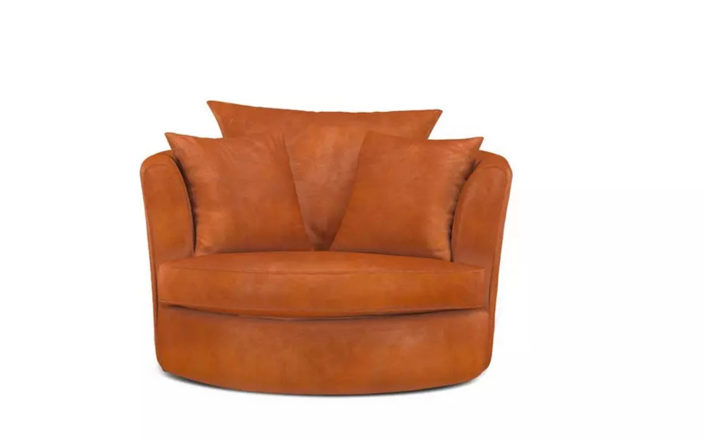 Swivel Armchair – Orange