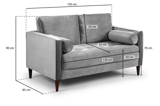 Harper 2 Seater Sofa – Grey