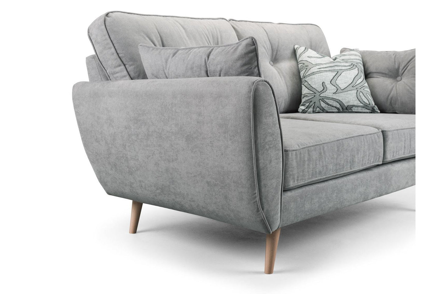 Zinc Grey Fabric 2-Seater Sofa
