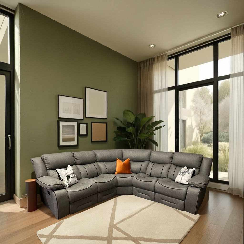 Juno Fabric Corner Sofa Light Grey