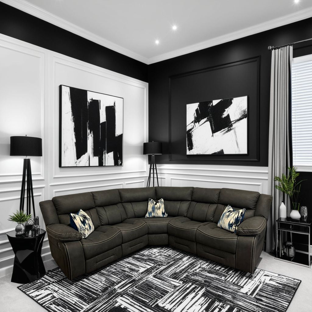 Juno Fabric Corner Sofa Dark Grey