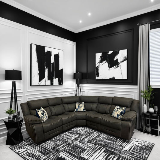 Juno Fabric Corner Sofa Dark Grey