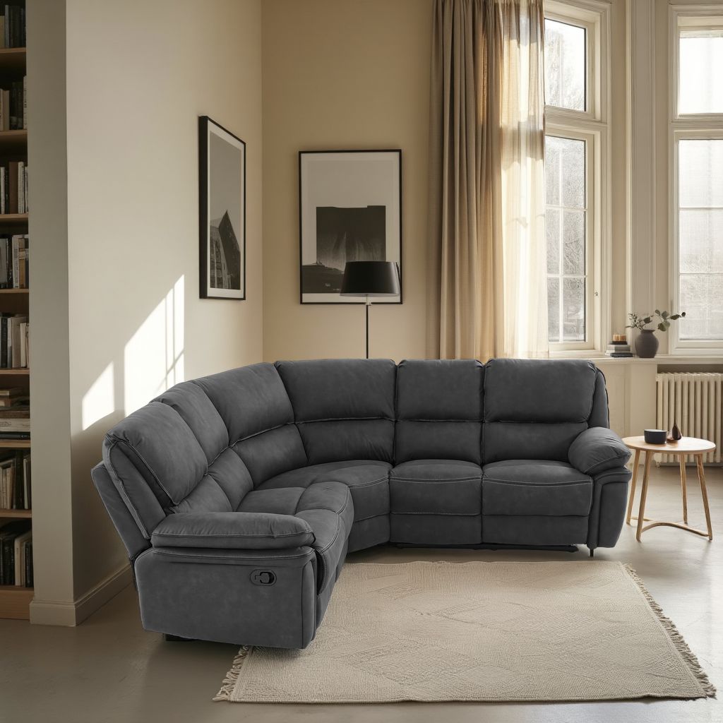 Madison Corner Sofa Dark Grey