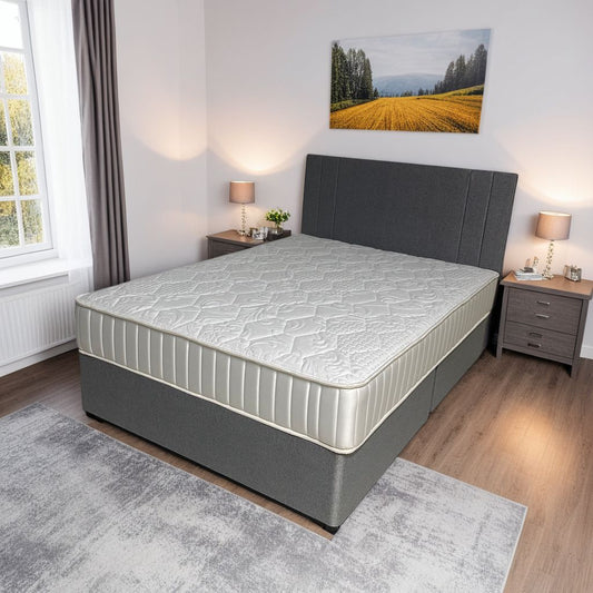 Elegance Steel Grey Bed Set