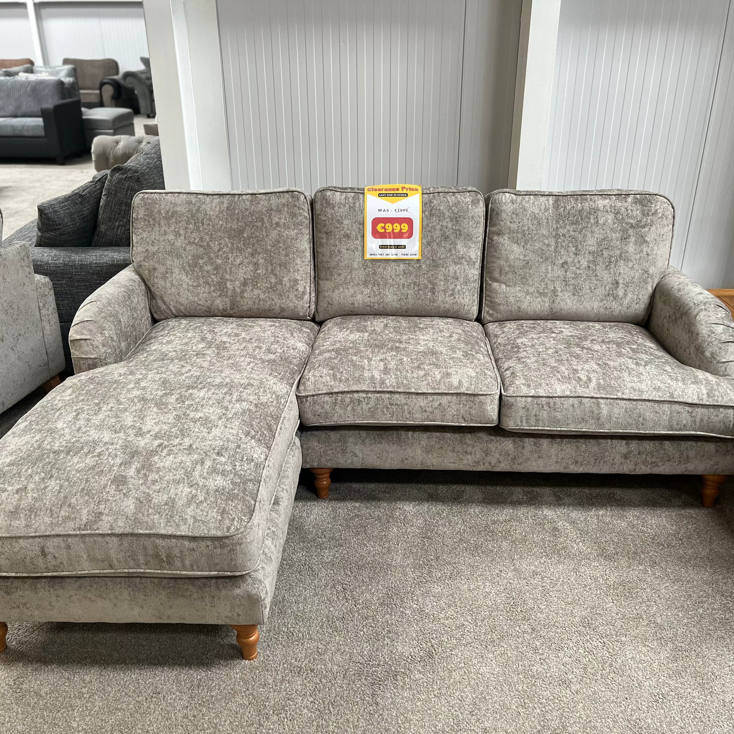 Rupert 1A2 corner sofa in Alaska Truffle