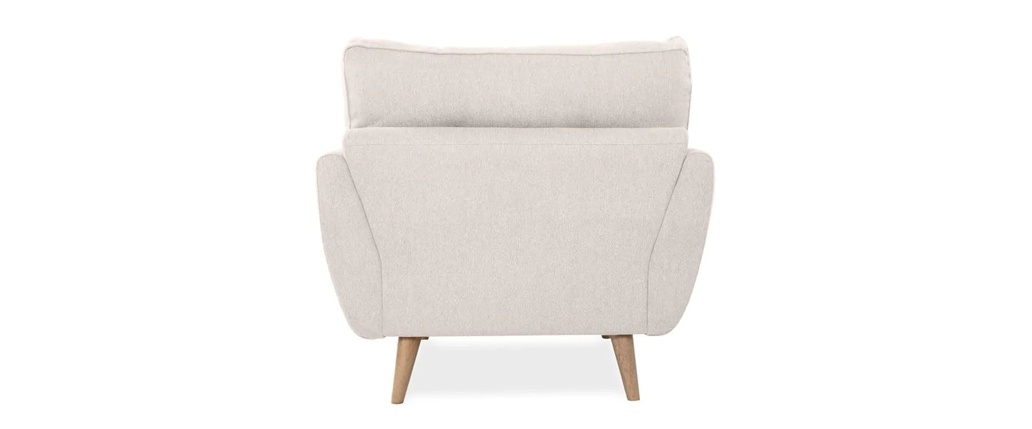 Zinc Cream Fabric Armchair