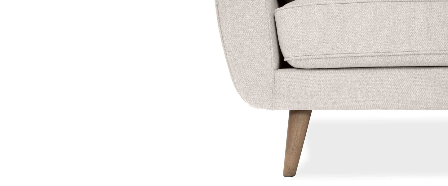Zinc Cream Fabric Armchair