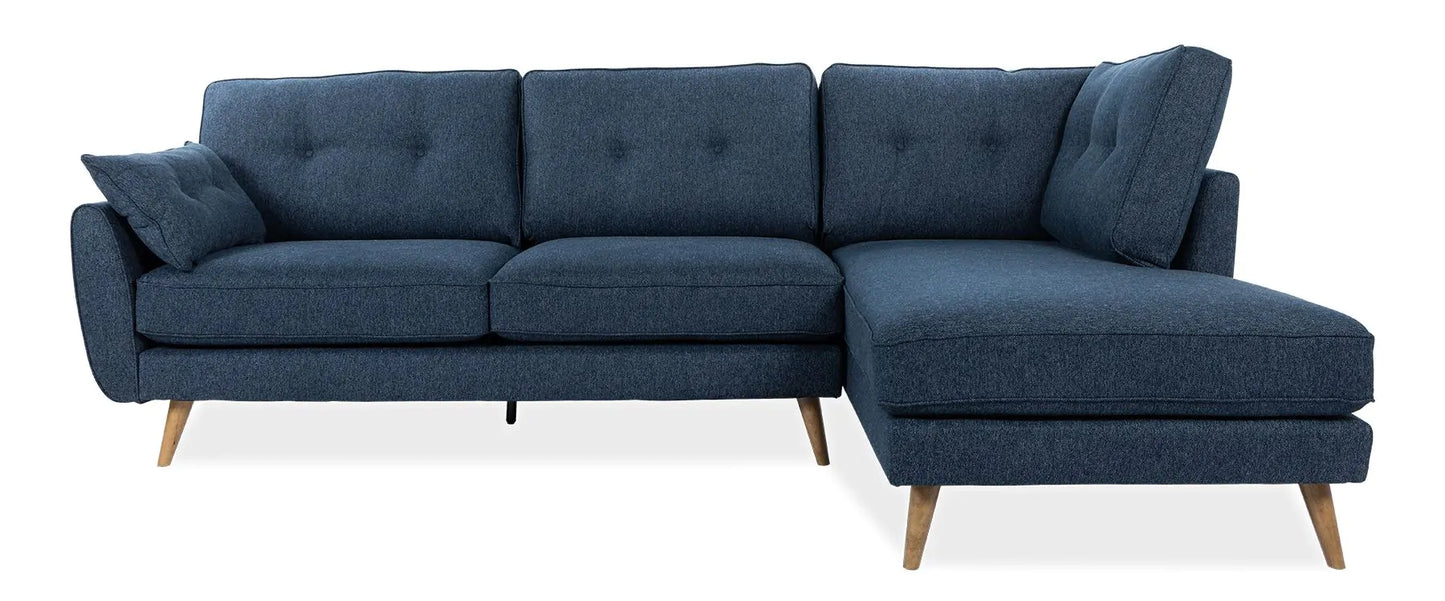 Zinc Navy Right Corner Sofa