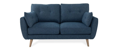 Zinc Navy Fabric 2-Seater Sofa