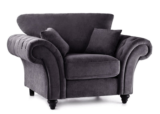 The Ashford Armchair - Dark Linen