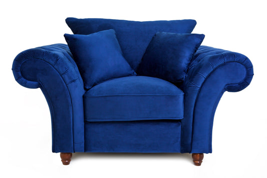 The Ashford Armchair - Marine Blue