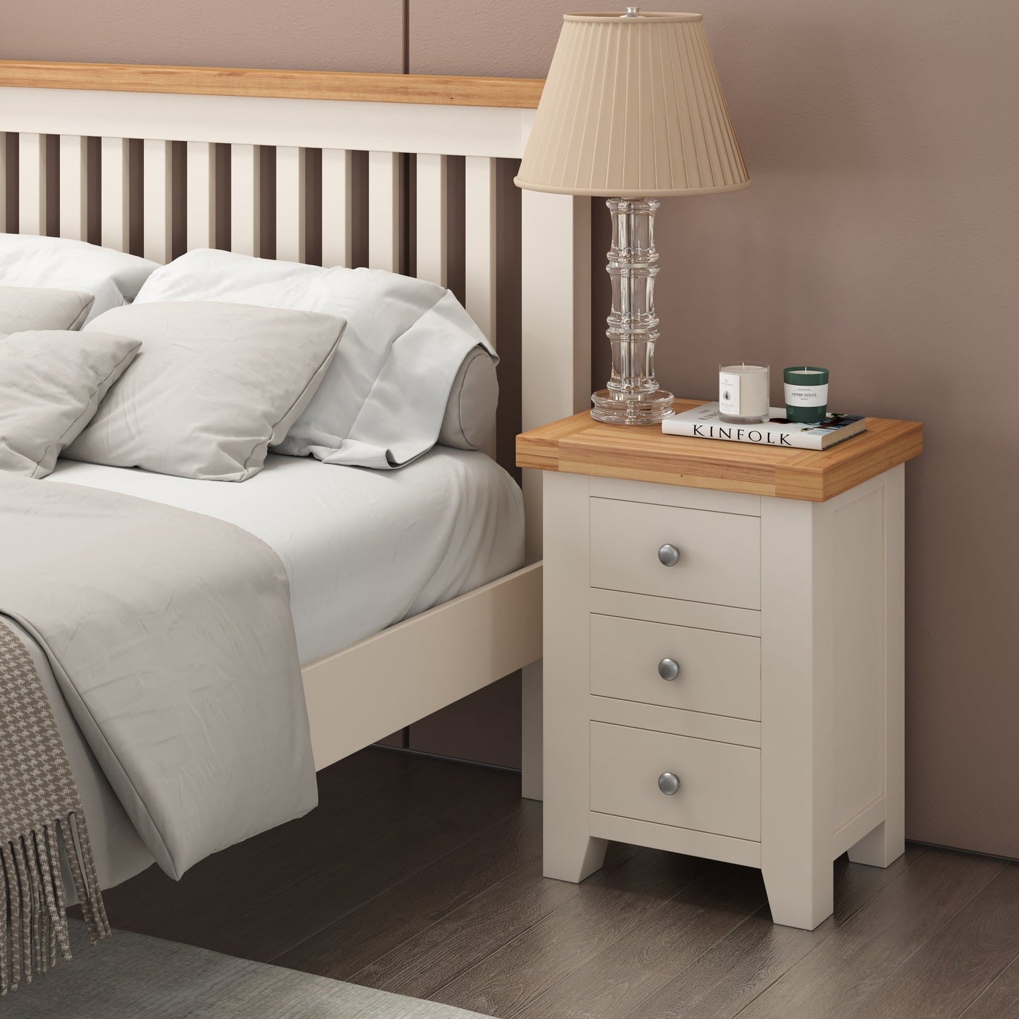 Bedside Lockers - Highland Cream