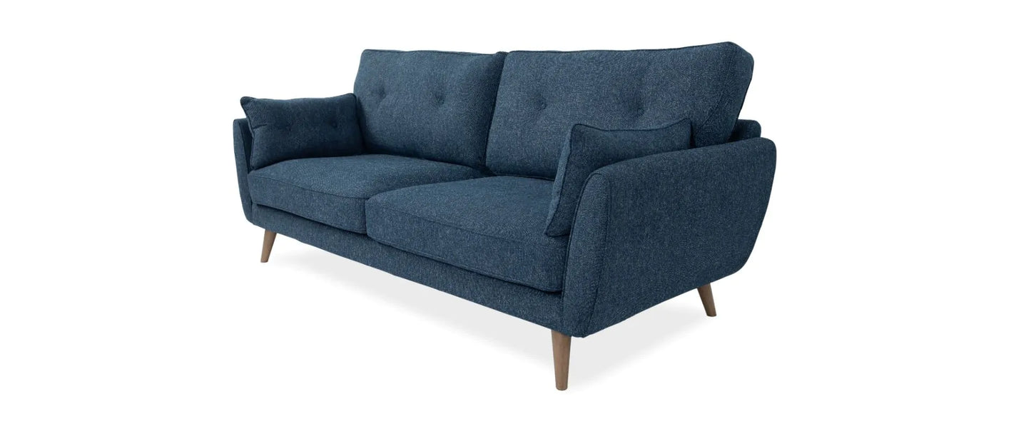 Zinc Navy 3-Seater Sofa