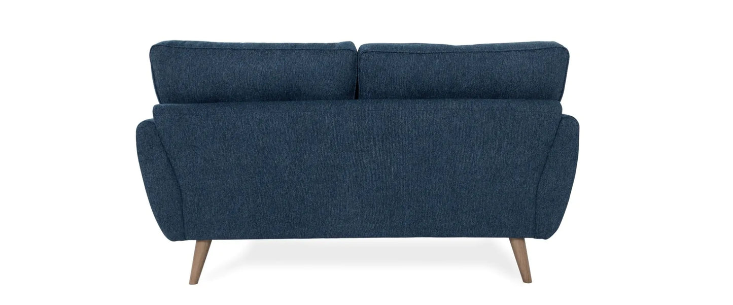 Zinc Navy Fabric 2-Seater Sofa