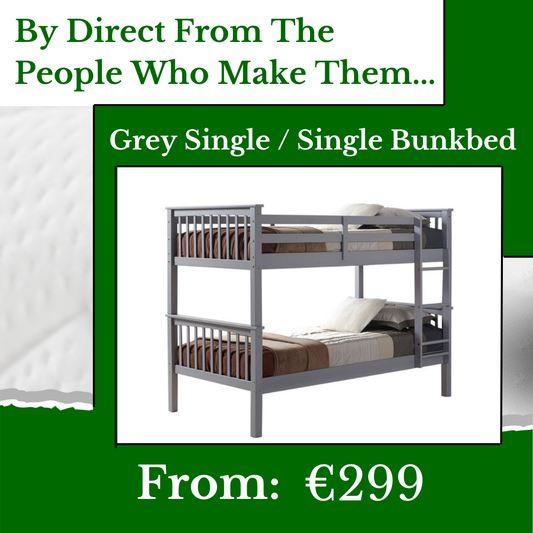 Grey Single Single Bunkbed