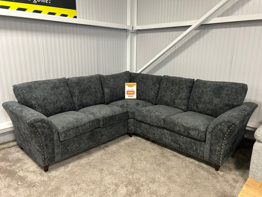 Fairmount 2A2 corner sofa in Alaska Charcoal