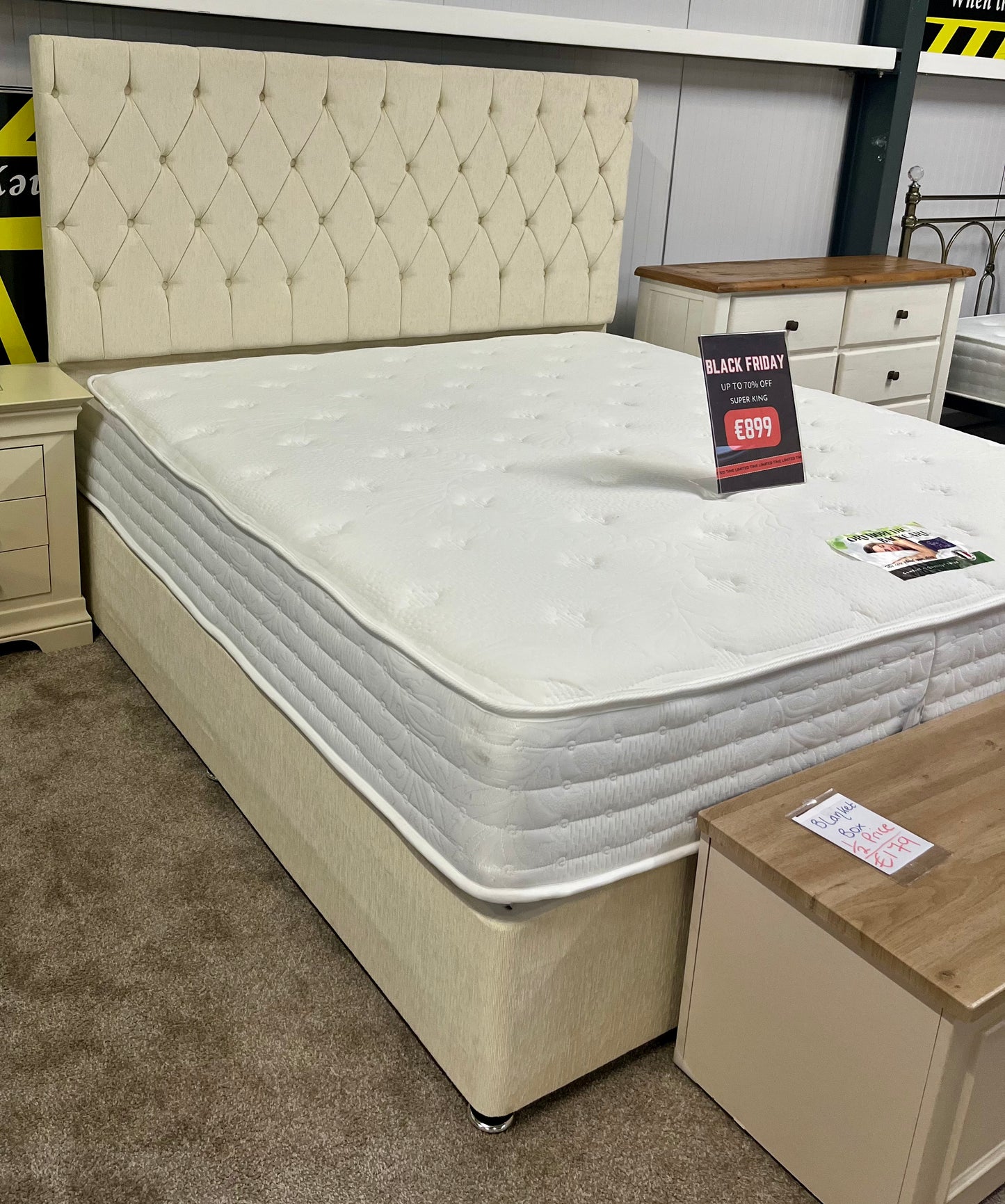 Superking Complete Bed Set with Orthopaedic Mattress