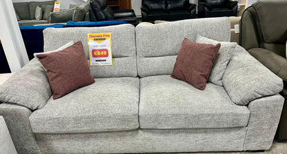 Ameba 3 Seater Sofa in Grey Tweed