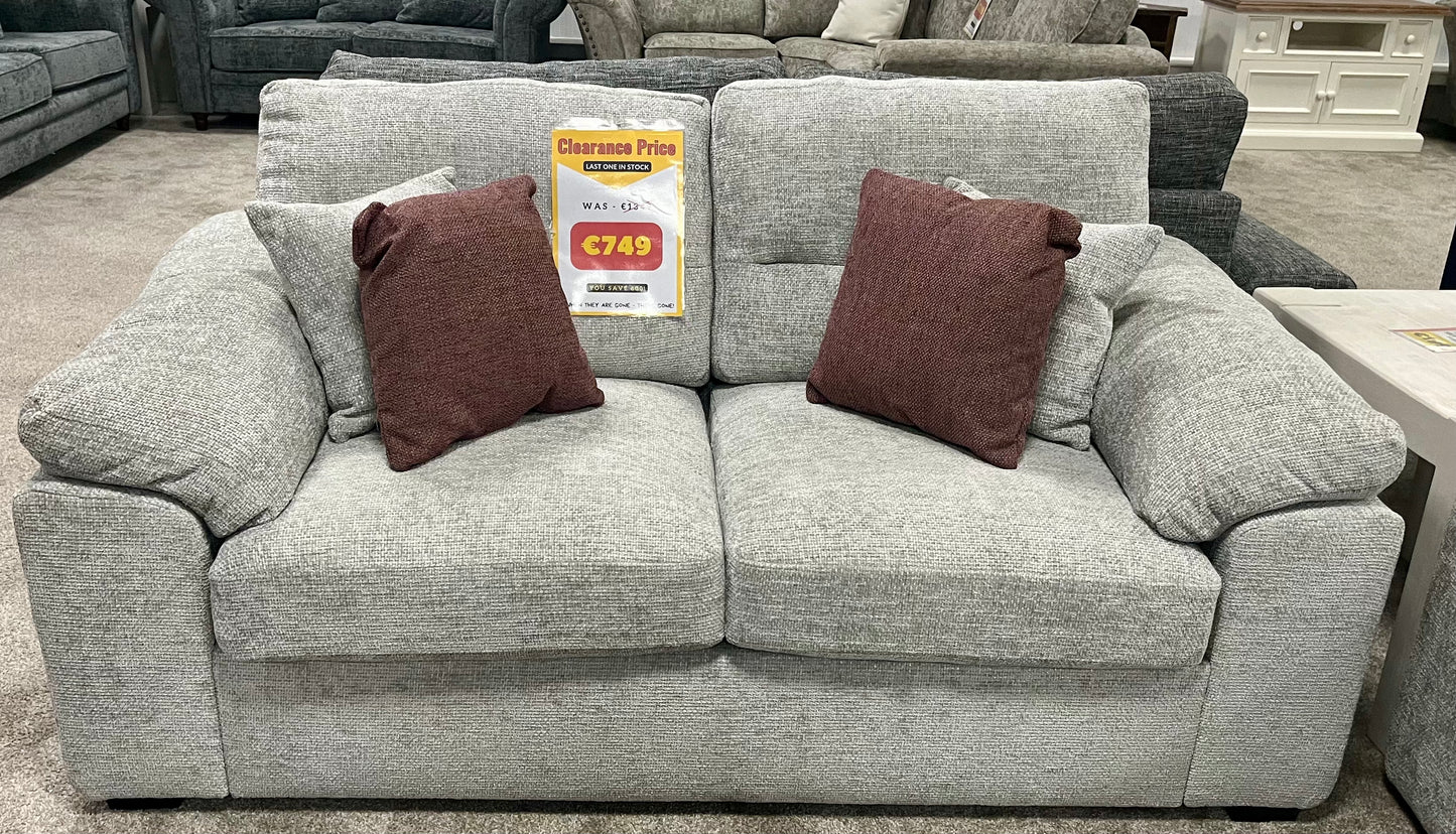 Ameba 2 Seater Sofa in Grey Tweed