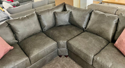 Ashford 2 Corner 2 Sofa in Real Leather