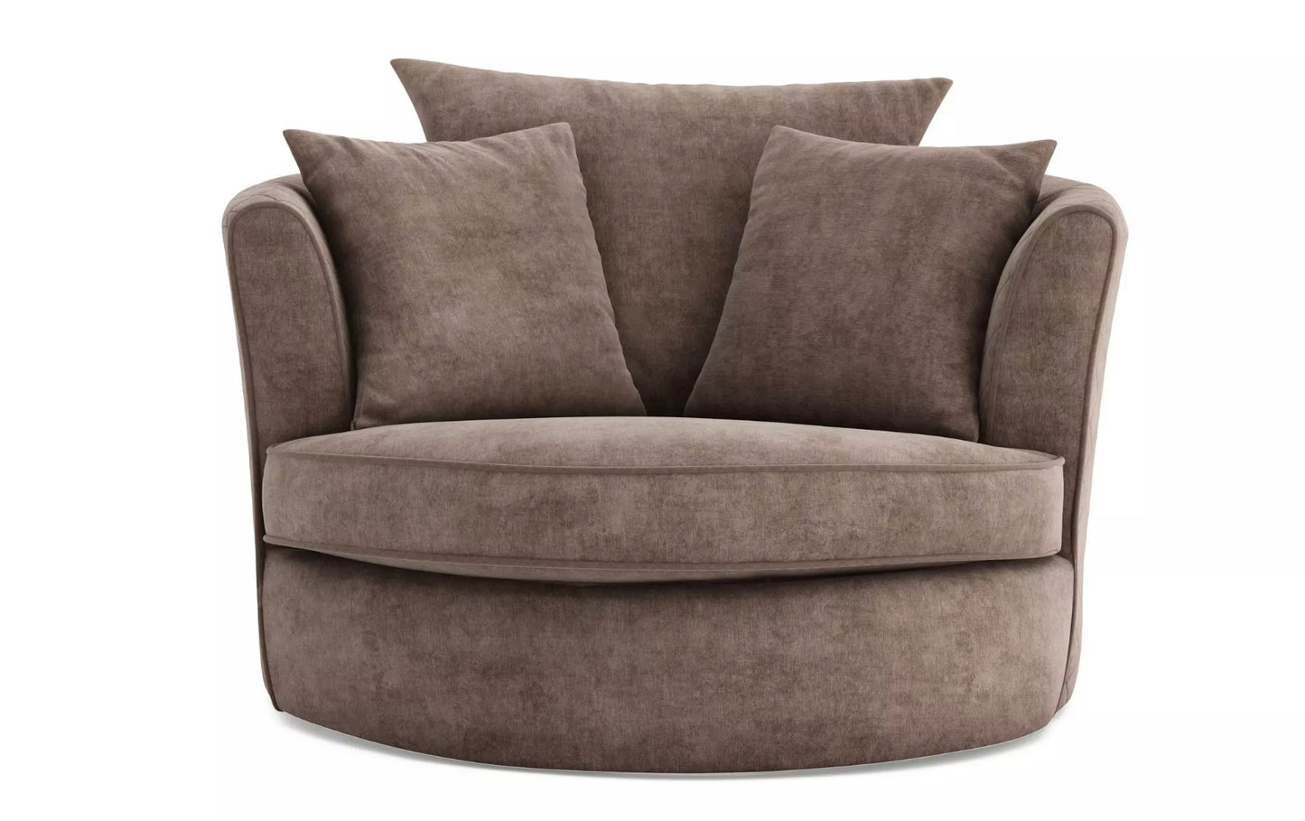 Swivel Armchair – Brown