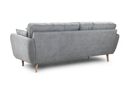 Zinc Grey Fabric 3-Seater Sofa