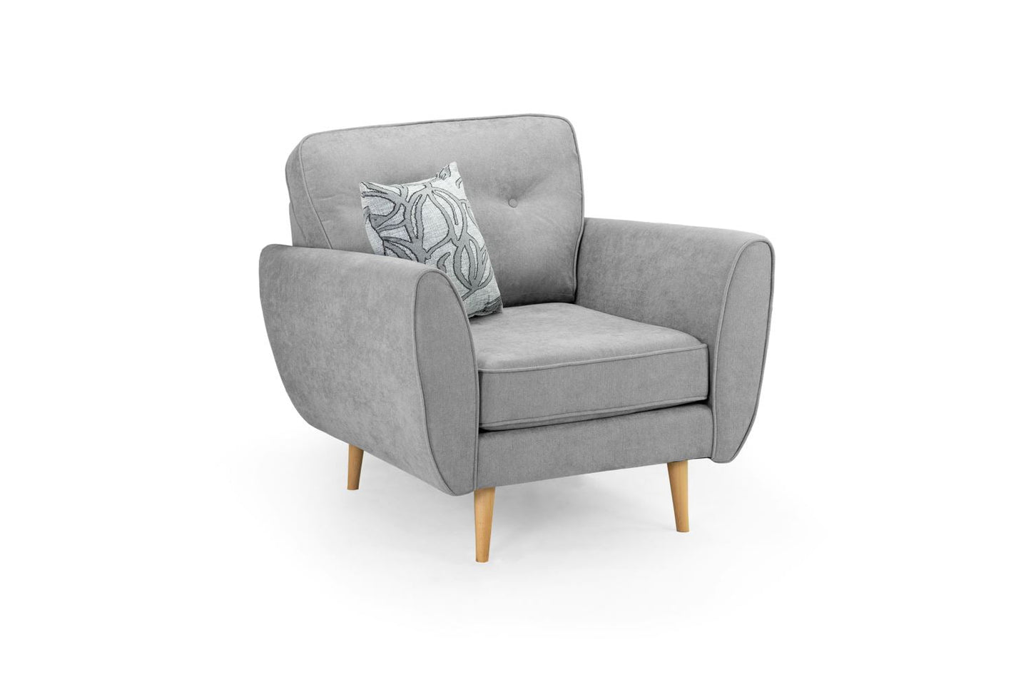 Zara 1 Seater Armchair – Grey