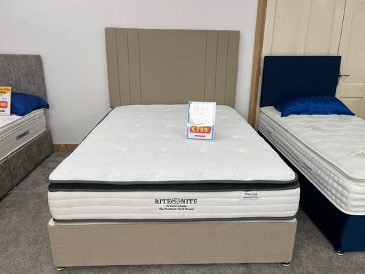 5 ft King size bed set in Cream